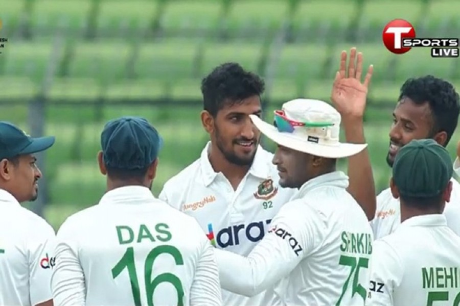 Bangladesh-Pakistan Test resumes after rain delays start of Day 4