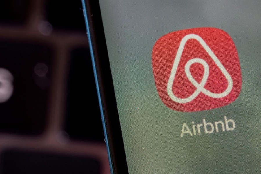 Airbnb app is seen on a smartphone in this illustration taken on February 27, 2022 — Reuters/Files
