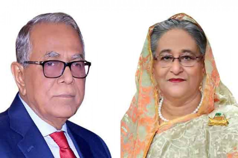 President greets PM on eve of her 76th birthday