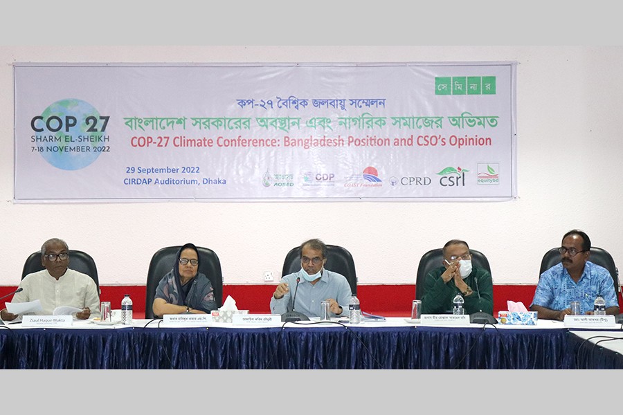 CSOs for inclusion of ‘loss and damage’ issue in the COP 27 agendas